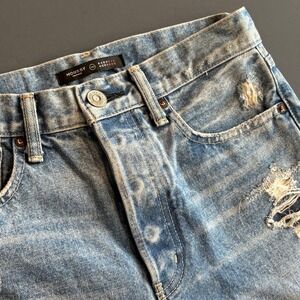Moussy Vintage Distressed Saab Selvedge Jeans | Made in Japan | Barneys | Sz 25